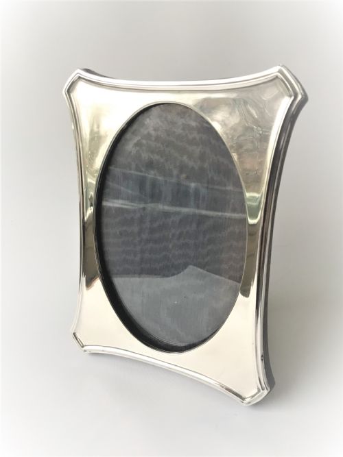 A Stylish & Shaped Silver Photo Frame
