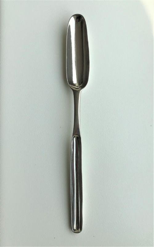 An 18th Century Irish Silver Marrow Scoop