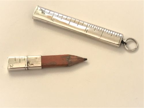 A Rare Silver Measure/pencil Combo