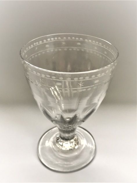 fig 1. A superb late 18th century petal moulded rummer