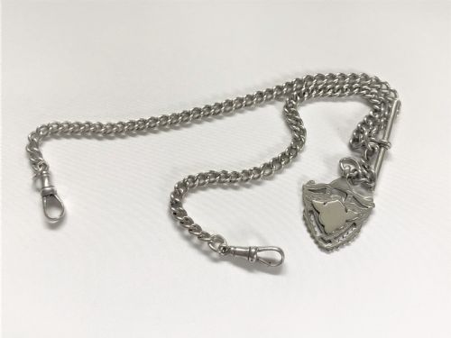 A Quality Double Silver Albert Watch Chain & Fob