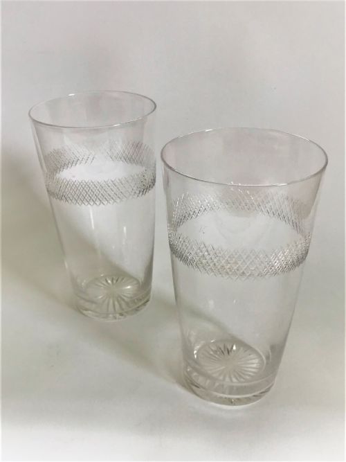 A Fine Pair of Edwardian Pint Beer Glasses
