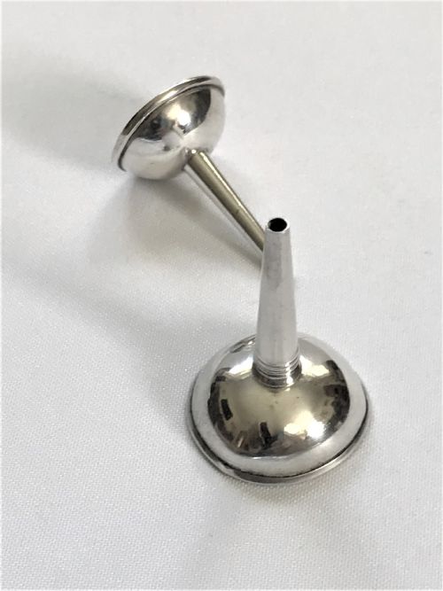 Two Georgian Silver Perfume Funnels