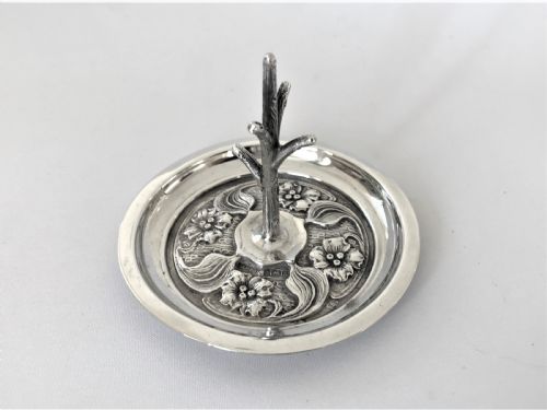 A Charming Edwardian Silver Ring Tree/trinket Dish