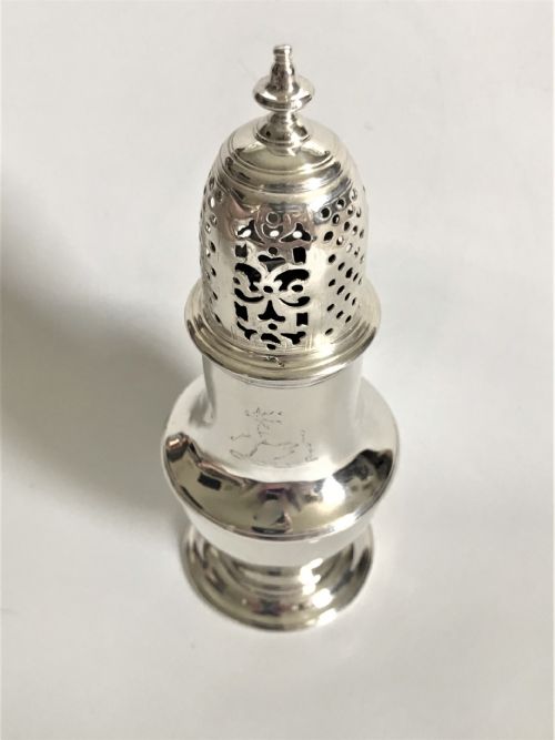 fig 1. A rare George II silver caster