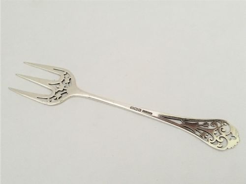 A Charming Edwardian Silver Serving Fork