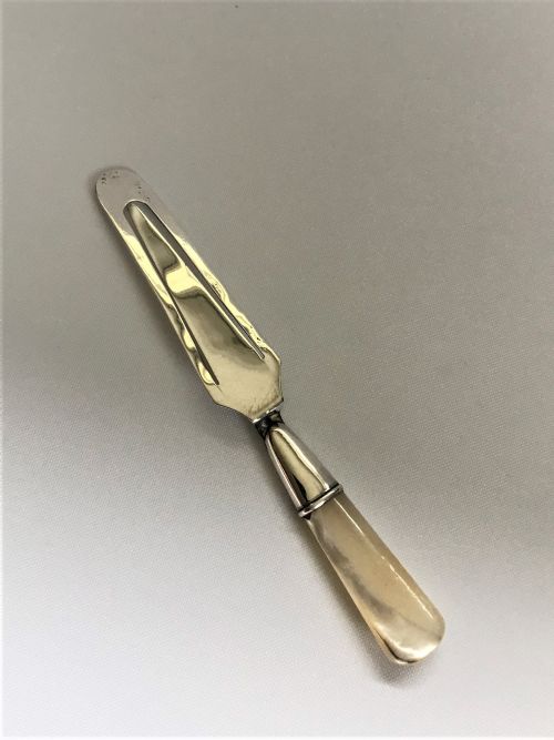fig 1. An unusual Chester silver bookmark