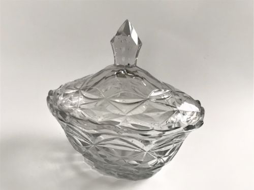 A Superb Irish Georgian Cut Glass Lidded Butter Dish