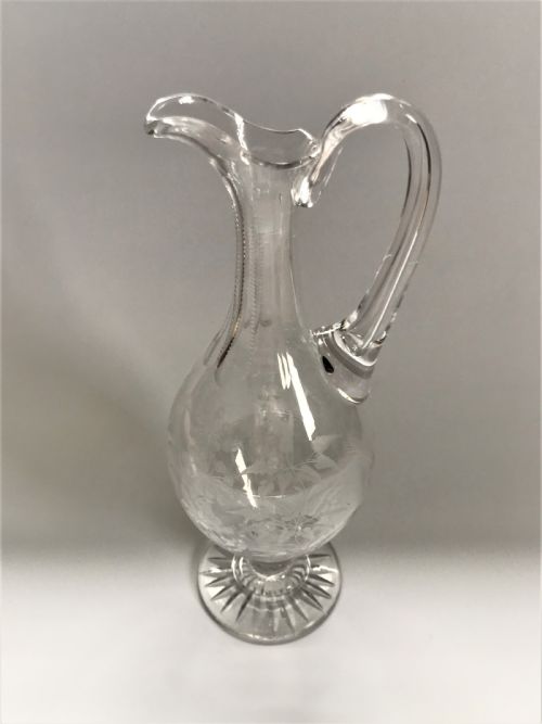 fig 1. A stunning Victorian glass wine jug