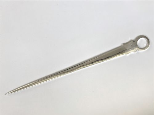 A Georgian Irish Silver Meat Skewer