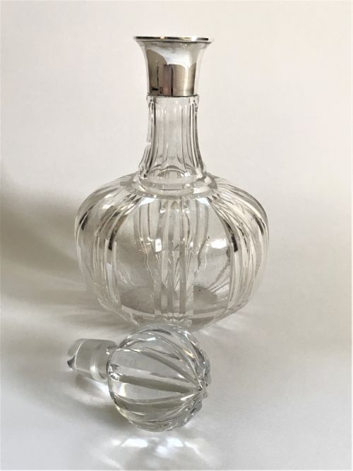 fig 1. A handsome Art Deco silver mounted decanter