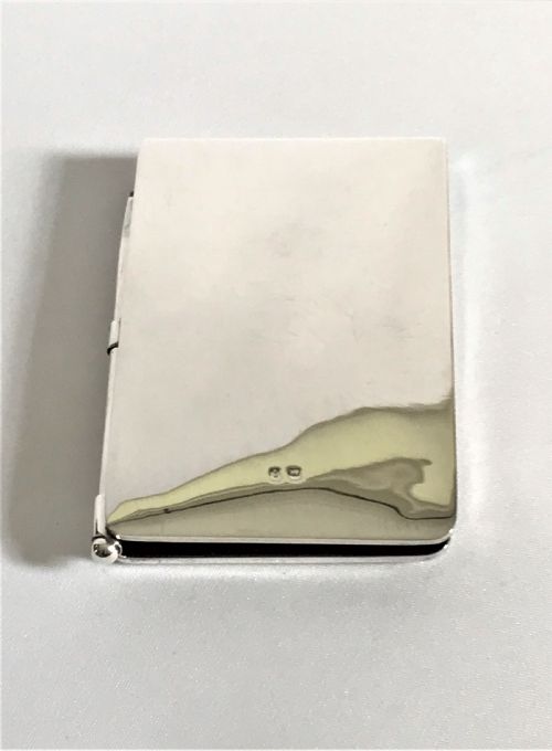 fig 1. A Stylish Edwardian Silver Notebook, Pencil & Wallet