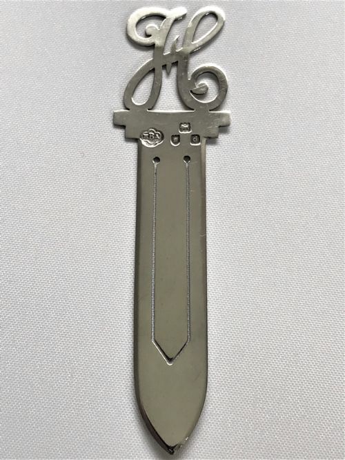 A Charming Victorian Silver Bookmark 'H' Terminal