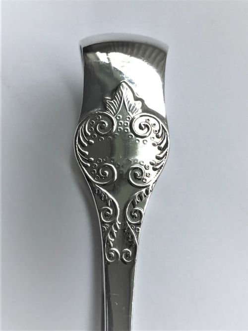 fig 1. A superb quality pair of silver asparagus tongs