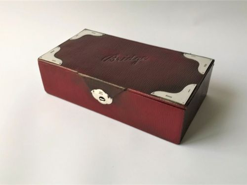A Wonderful Edwardian Silver Mounted Bridge Box