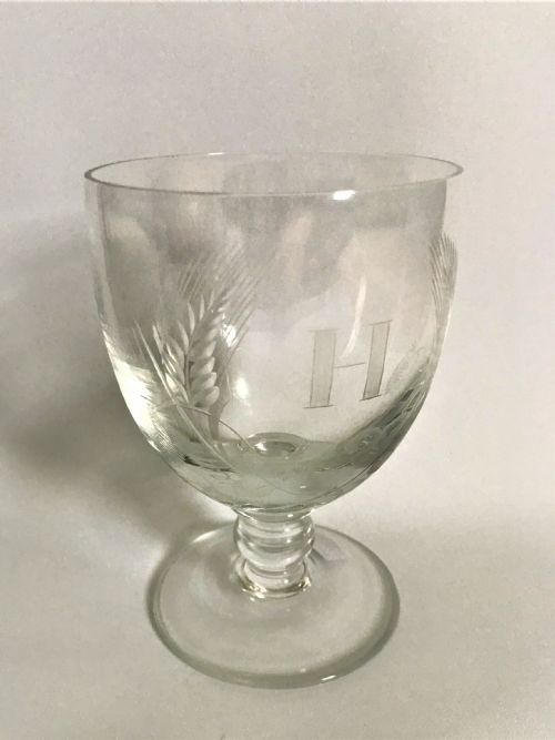 A Vintage Brierley Rummer Etched 'H'