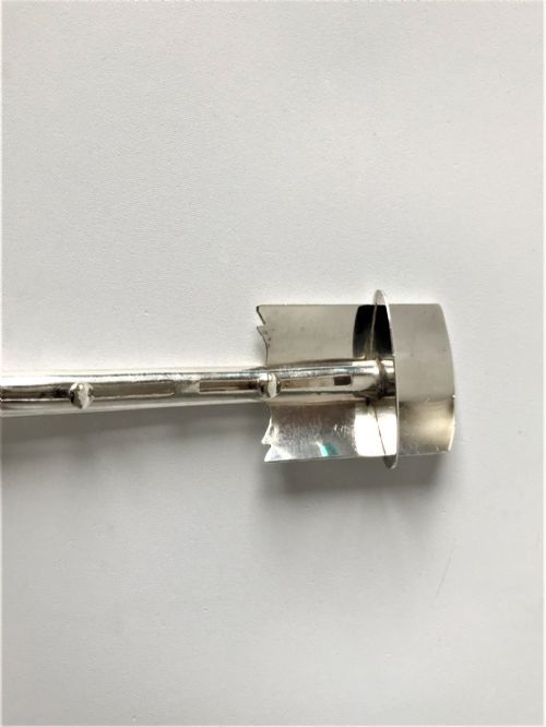 fig 1. A delightful Georgian silver Stilton/cheese scoop