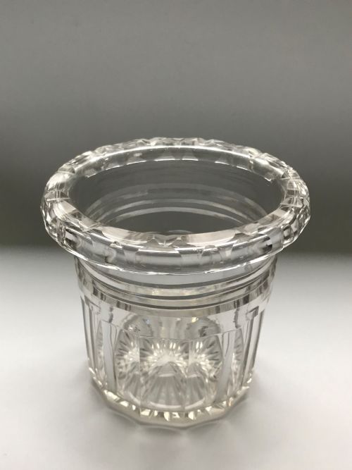 fig 1. A rare Regency cut glass bottle/decanter coaster