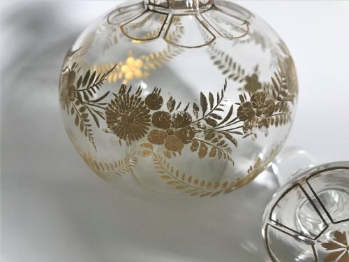 fig 1. A stunning gilded French table cologne bottle
