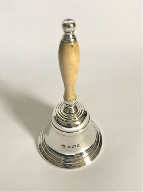 fig 1. A magnificent quality silver table bell