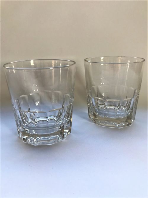 A Stylish Pair of 19th Century Cut Whisky Tumblers