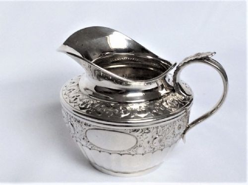 fig 1. A quality Victorian silver cream jug