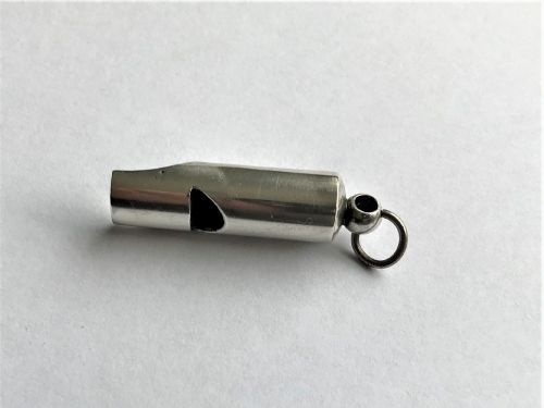 fig 1. A Charming Edwardian Silver Dog Whistle