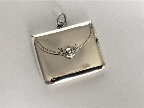 A Charming Edwardian Silver Stamp Case