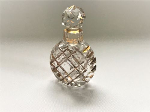 A Charming French Cut & Gilded Scent Bottle