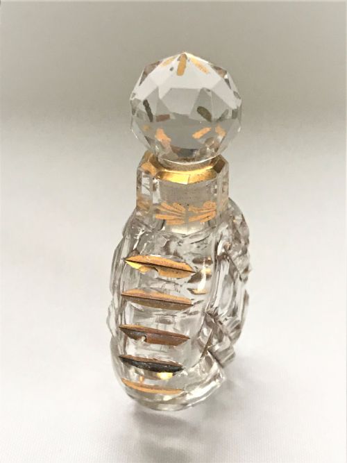 fig 1. A charming French cut & gilded scent bottle