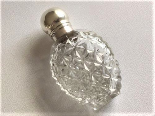 fig 1. A delightful Victorian Silver Mounted Scent Bottle
