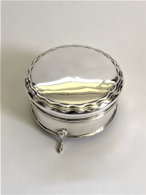 A Lovely George V Silver Trinket Box