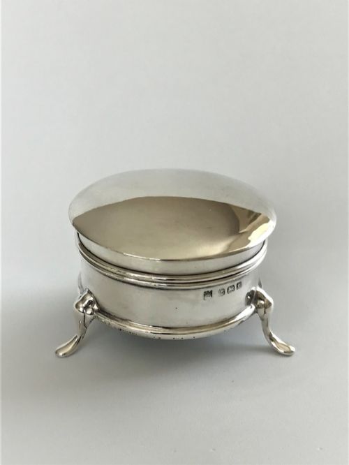 A Lovely George V Small Silver Trinket Box