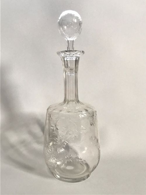 A Gorgeous Late Victorian Intaglio Cut Decanter