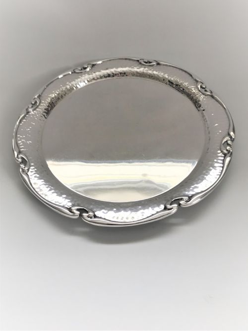 A Stylish Arts & Crafts Silver Plated Salver