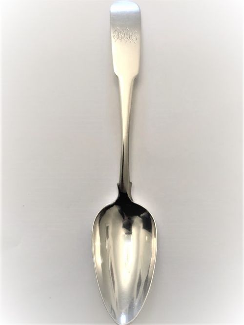 fig 1. A Irish Provincial Cork Assayed silver teaspoon