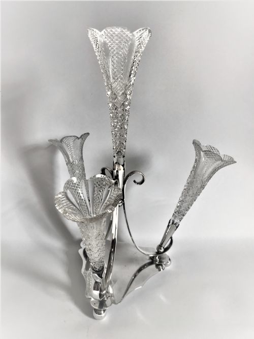 fig 1. A gorgeous Art Nouveau silver plated epergne