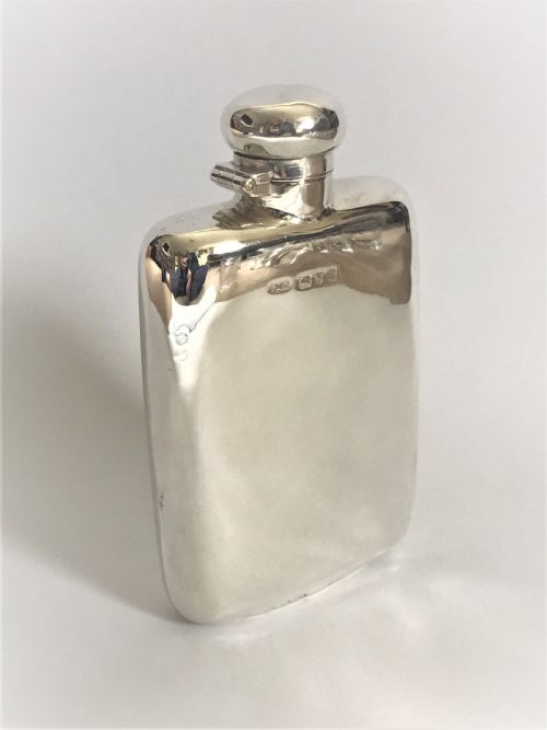 A Superb Chester Silver Victorian Hip Flask