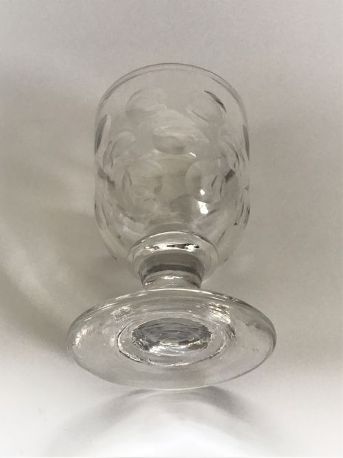 fig 1. A substantial Victorian cut glass rummer