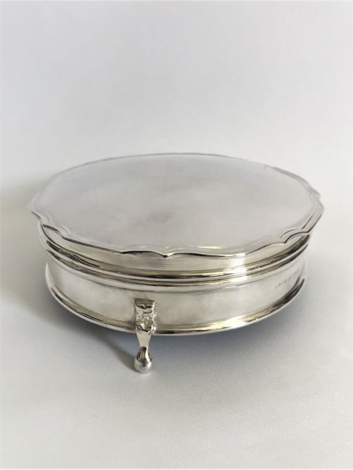 A Fabulous Large Silver Jewel/cuff Link Box