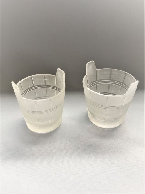 fig 1. A lovely pair of Victorian 'piggin' condiment tubs