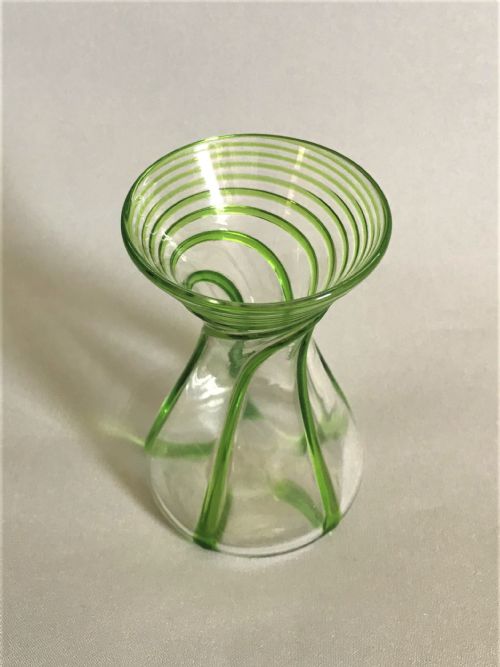 fig 1. A gorgeous Art Nouveau Stuart Glass posy vase