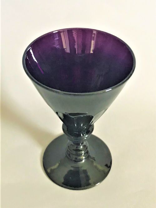 fig 1. A superb Georgian amethyst wine flute