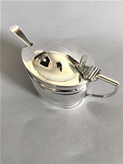 fig 1. A handsome Victorian mustard pot and spoon