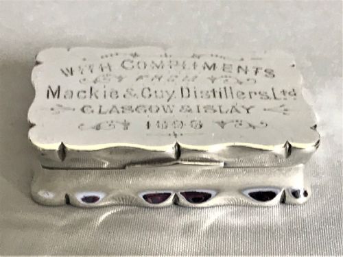 fig 1. A Whisky interest Victorian silver snuff box