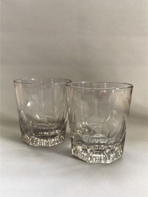 A Rare Pair of Georgian Cut Glass Whisky Tumblers