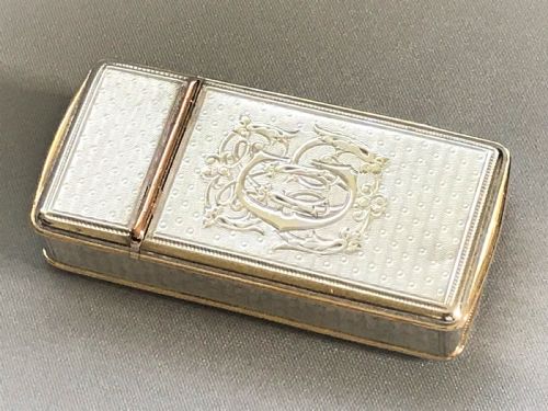 A Fabulous French Gold & Silver Vesta/cheroot Cutter