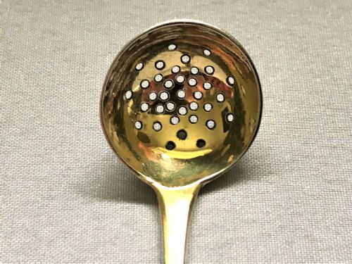 fig 1. A small Georgian spice sifting ladle