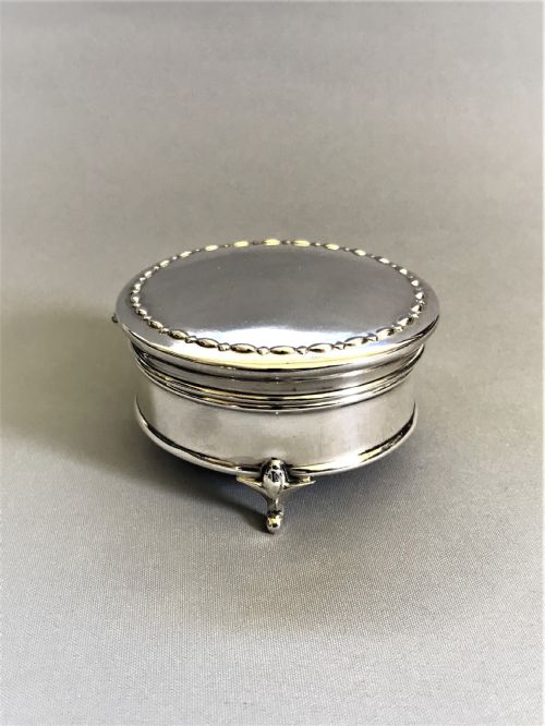 A Lovely George V Silver Trinket Box