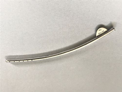 fig 1. Medical interest. A rare female silver catheter 